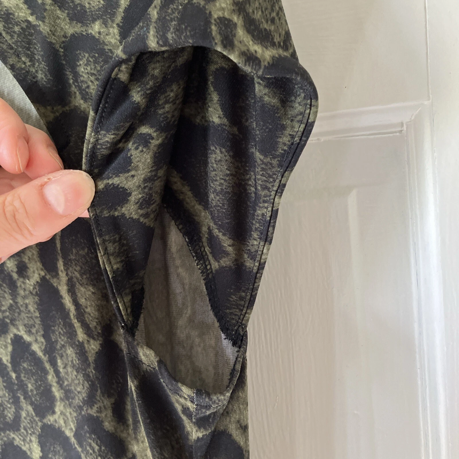 Abito Michael Kors stampa animalier taglia media manica corta