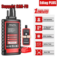 Ediag Plus Car OBD2 Scanner Diagnostic Tool ECU Coding CAN-FD Full Software Free
