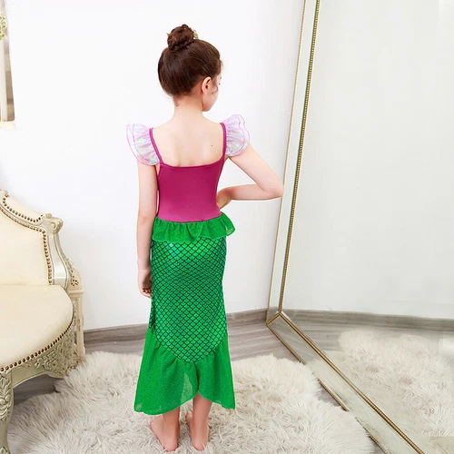 Disfraz de Princesa Ariel Sirenita Niños Vestir Niñas Juegos con disfraces Fiesta de Cumpleaños - Imagen 16 de 32