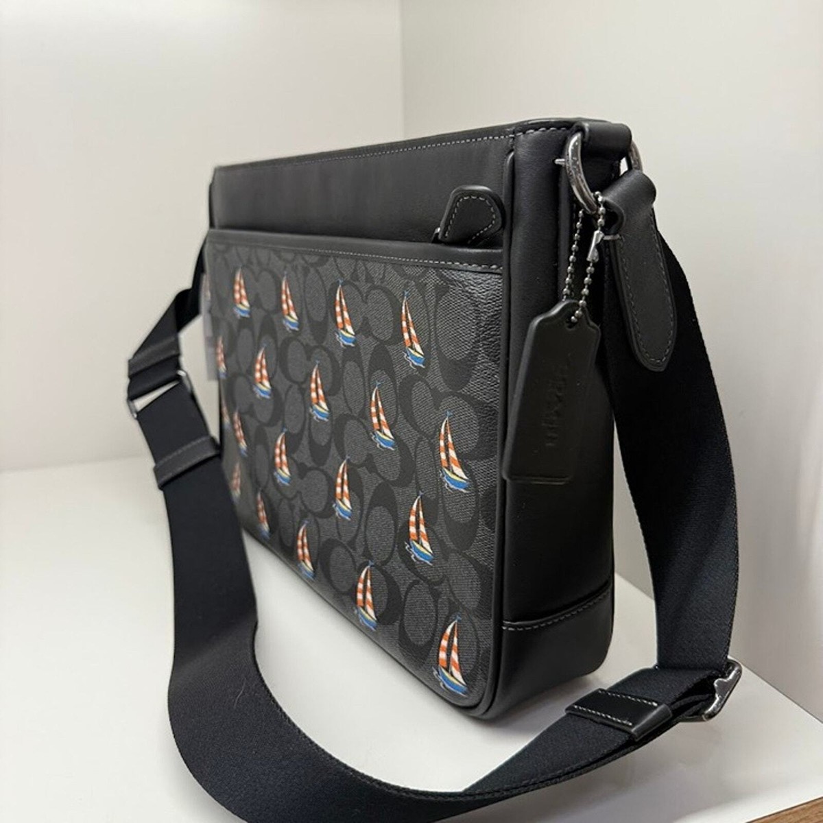 Coach District Crossbody Bag In Signature Canvas With