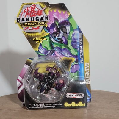 Bakugan Legends Elemental Rare Platinum Series Griswing Figure Gate Card New 6+
