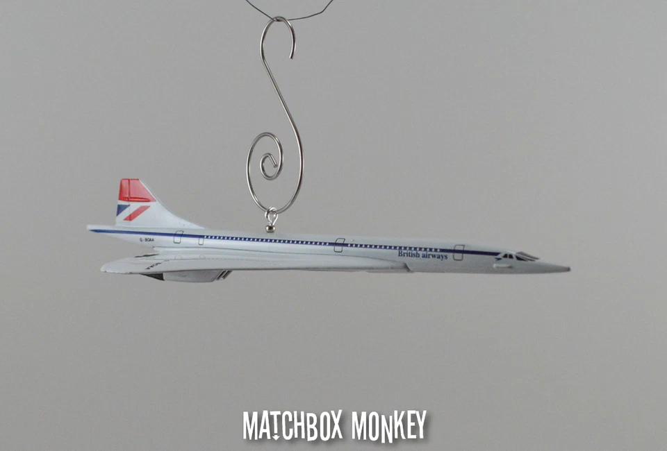 British Airways Concorde Jet Airplane Custom Christmas Ornament 1/400th Aircraft - Image 3 of 4
