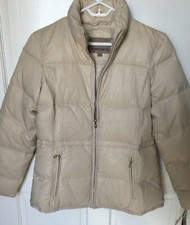 Rainforest Women’s Down Jacket Small Pearl Color Water Resistant 