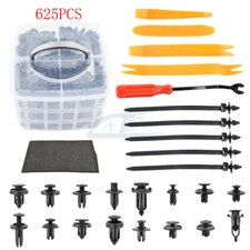 655 Pcs Car Retainer Plastic Auto Fasteners Push Trim Clips Pin Rivet Bumper Kit