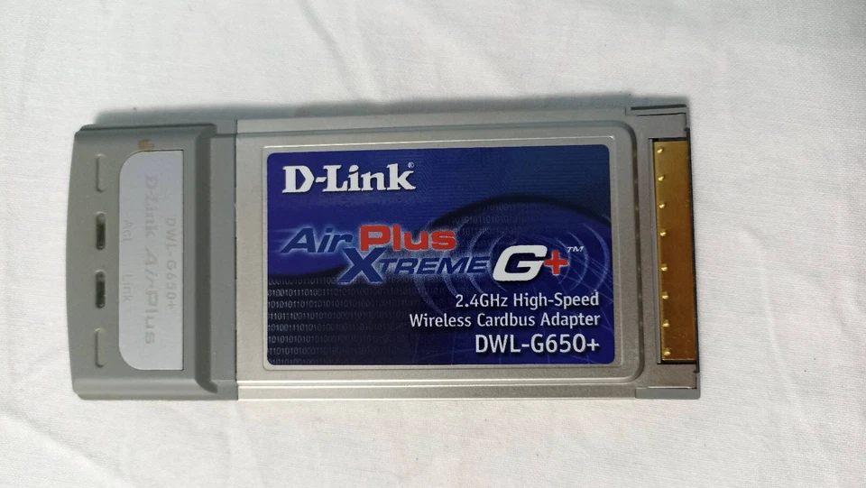D-Link AirPlus Xtreme G+ DWL-G650+ High-Speed 2.4GHz Wireless Cardbus Adapter - Image 3 of 4