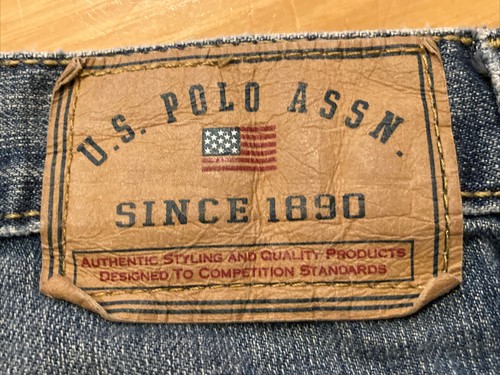US Polo Assn Mens Relaxed Loose Vintage Denim Blue Jeans TAG 40 Fits 38W x 32L - Picture 4 of 12