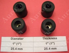 4 Rubber Feet (1.0" x 1.0") Amps, Speakers, Cases, Cabinets, Pro Gear, Guitar