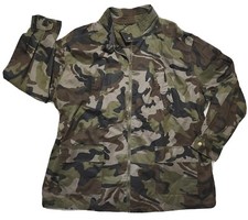 Ellos Women's Plus Size 1x 22 Camo Utility Military Jacket Lightweight Euc