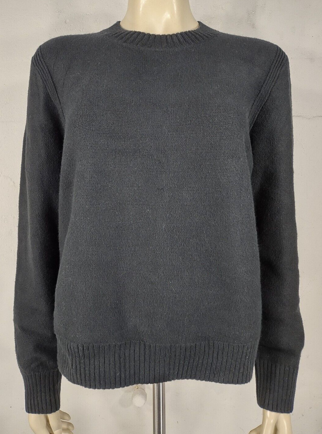 NWT Banana Republic supersoft black cotton blend crew neck sweater womens XL  