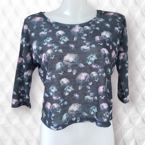 Tuniqu E Blanche à Motifs Fleuris Taille 40 - 100% Polyester, Manches 3/4, Neuf Sans étiquettes