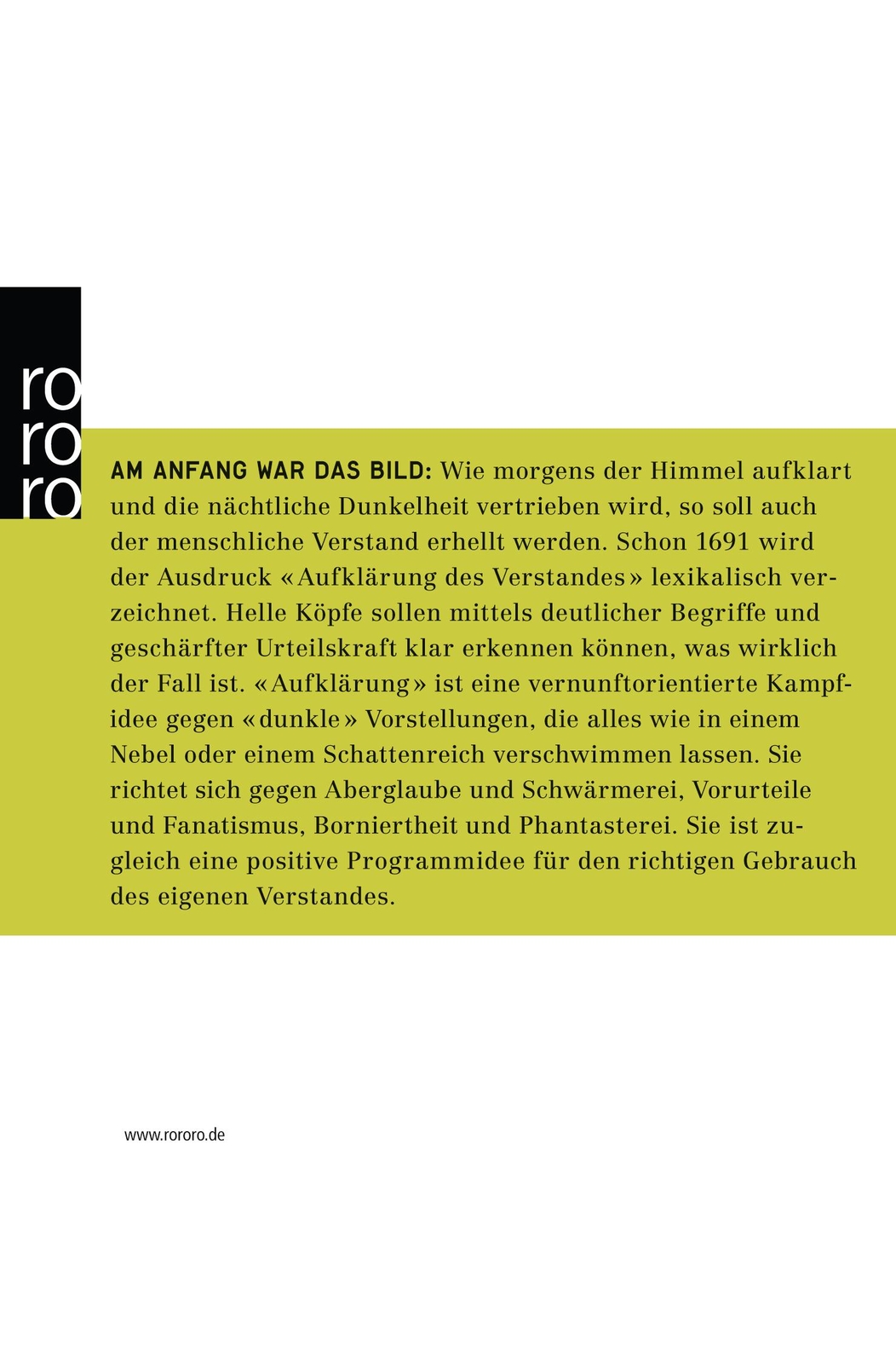 Thumbnail - Aufklärung, Manfred Geier