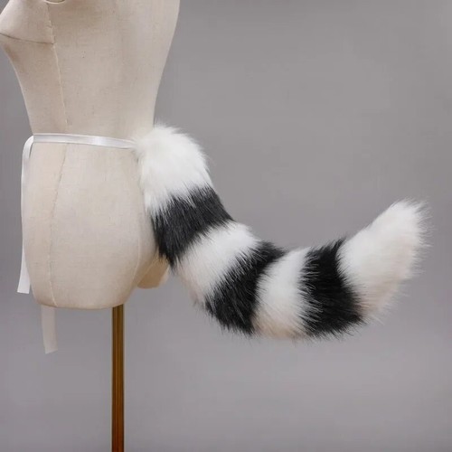 Cosplay Props Fox Tail Ears Halloween Party Wolf Cat Fox Plush Tail Headwear Set - Picture 5 of 12