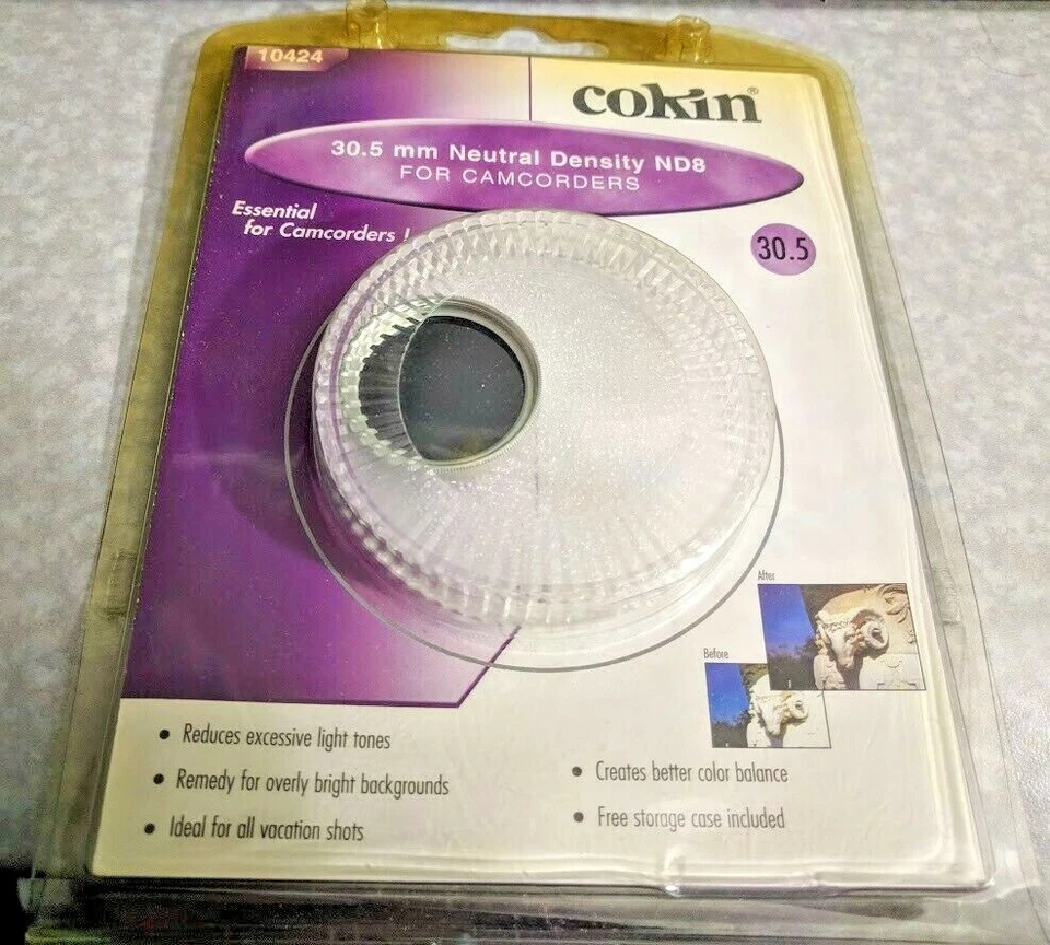 Genuine Cokin 30.5mm ND8 Neutral Dentisy Lens Filter ND-8 ND 8 Glass Filter 30.5 - Image 2 of 4