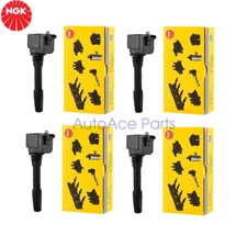 OEM 12138643360 NGK 49061 Ignition Coil Set (4 pcs) for BMW  Mini Cooper 2.0L
