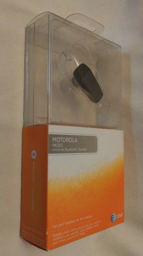 New Universal Bluetooth Wireless Headset Motorola HK202 Cell Phone At&t - Zdjęcie 2 z 8