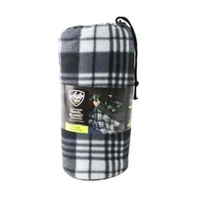 AutoDrive 12Volt Heated Travel Blanket. Size 57in x 39in, Black and White