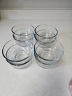 VINTAGE: LOT OF 8 ANCHOR HOCKING 2 OZ INDIVIDUAL BOWLS CLEAR GLASS RETIRED...