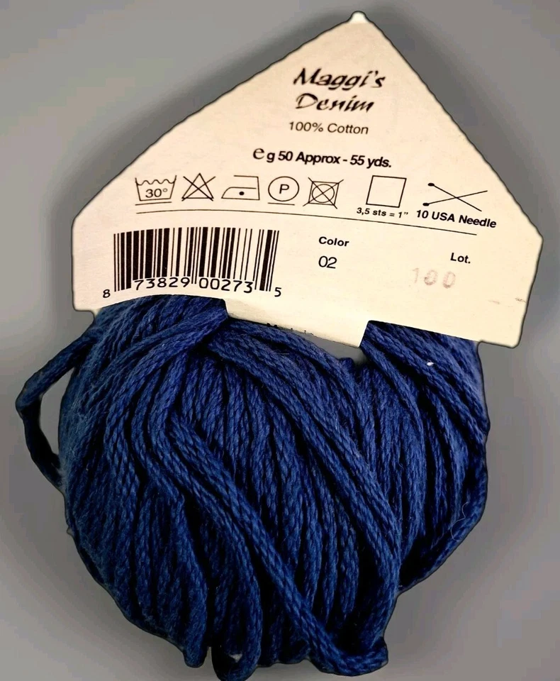 Maggi Knits Indigo 蓝色牛仔棉纱线套装 2 色 2 — 第 4/4 张图片