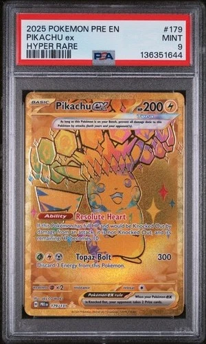 Pikachu Ex 179/131 PSA 9 MINT - Hyper Rare - Prismatic Evolutions