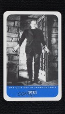 1997 Das Quiz des 20 Jahrhunderts Board Game Cards Boris Karloff #2020 0a6