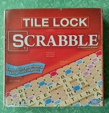 Tile Lock Scrabble 2017 Hasbro Crossword Family Board Game