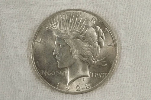 NobleSpirit Superb GEM BU 1923 Silver Peace Dollar Beautiful Luster