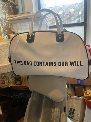#ad WEWILL x PORTER Boston Bag PVC WHT W 006 9003 $129.00