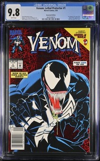 Venom Lethal Protector #1 CGC 9.8 Stunning Newsstand 1st Venom in Own Title 1993