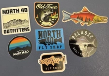 Lot 7 North 40 Old Town Pelagic Colorful Vinyl Sticker Decal Fishing Marine