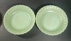 Vintage Anchor Hocking Fire King Jadeite Swirl Shell 7.5" Coupe Soup Plate HTF
