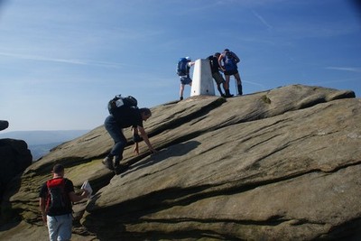 Photo A3 The trig point on Back Tor Ashopton On a day like this, it was  c2008