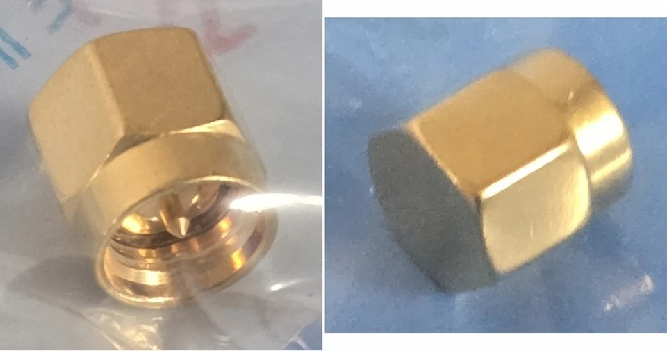 Lot (22) SMA Male Termination Resistor Cap 50 Ohm Amphenol 132360 - Image 3 of 3