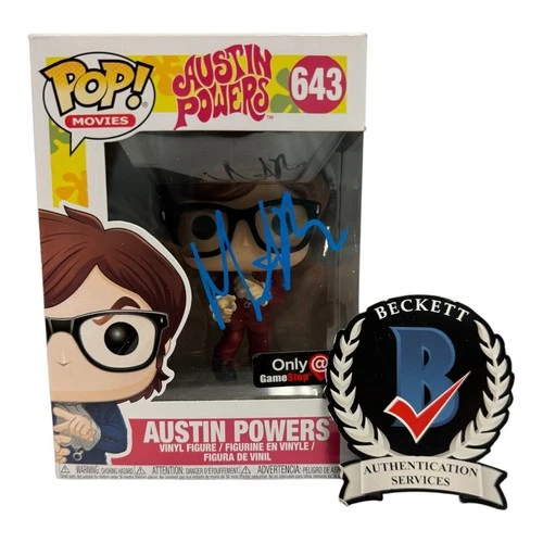 Mike Myers Signed Autograph Austin Powers Funko Pop 643 Beckett  BAS Yeah Baby