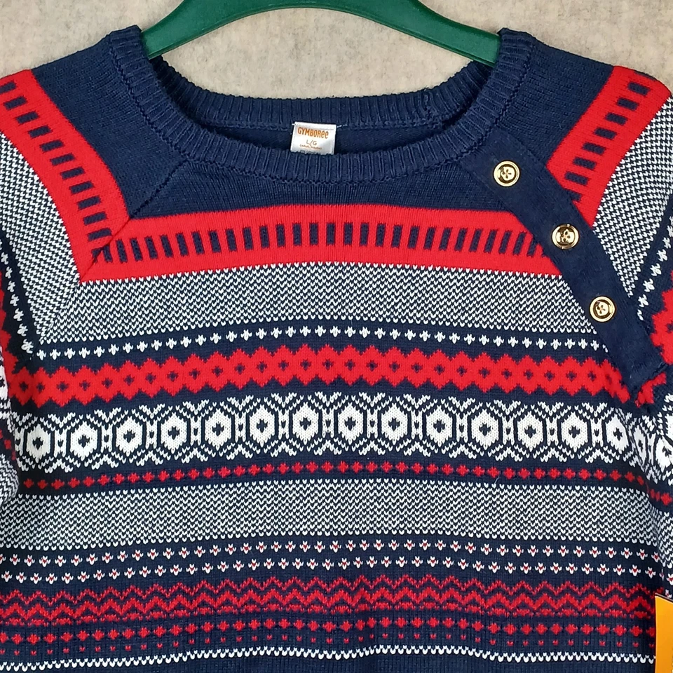 Suéter Gymboree A Juego Celebración Familiar Isla Feria Azul Marea Para Mujer GRANDE Foto 2 de 4