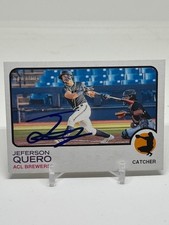 2022 Topps Pro Debut #167 SIGNED Jeferson Quero Milwaukee Brewers