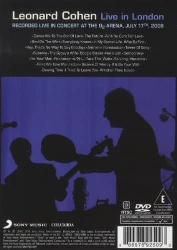 Live in London (DVD) Leonard Cohen - Imagen 3 de 6