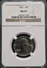 1967 Washington Quarter NGC MS 67 *Almost Prooflike-Very Nice*
