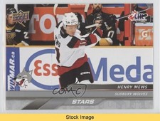 2024-25 Upper Deck CHL Stars Henry Mews #346 READ 0qr0