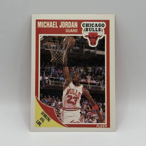 Fleer 1989-90 Base Set Michael Jordan #21 Chicago Bulls NBA Basketball Card