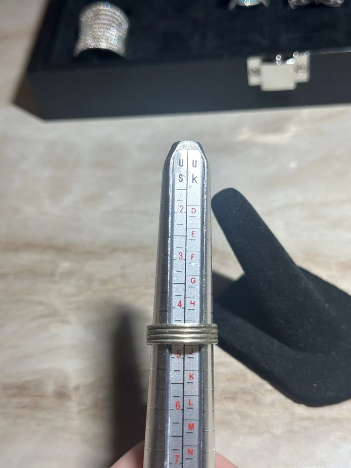 Anillo de plata 925 turquesa de la Bella Durmiente talla 5ish Foto 4 de 4