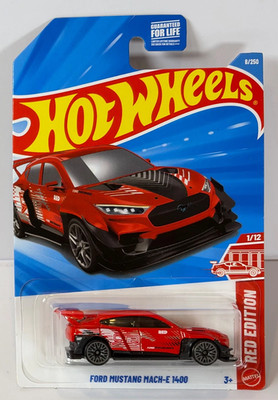 2026 Hot Wheels Red Edition Ford Mustang Mach-E 1400 (red) 1/12