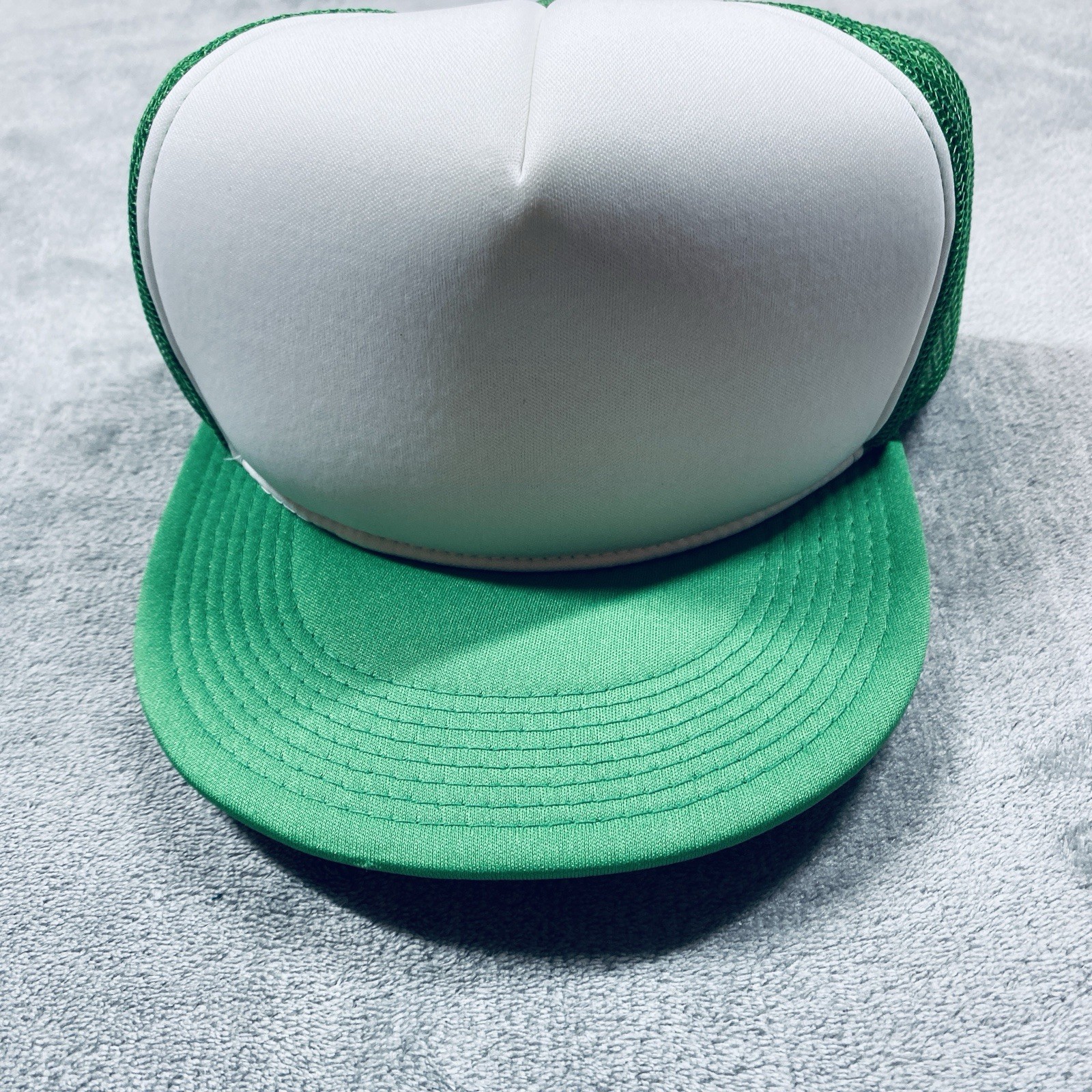 Bulk Lot of 12 Green Trucker Hats Plain Mesh Baseball Caps for Crafting or Teams
