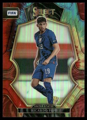 Ricardo Pepi 42/49 2022 Panini Select FIFA Tie-Dye USA #184