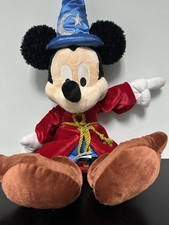 Mickey Mouse Walt Disney Parks Stuffed Plush Fantasia Wizard Sorcerer 24  