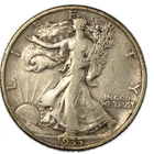 1935-S Walking Liberty Silver Half 50c Very Fine VF+