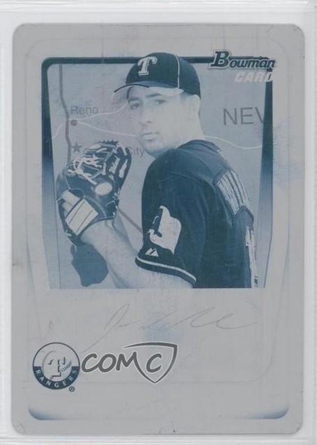 2011 Bowman Prospects International Printing Plate Cyan 1/1 Joe Wieland 0a1