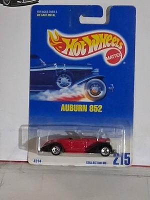 1992 Hot Wheels Auburn 852 Col. #215 (New Paint Style Card) B29