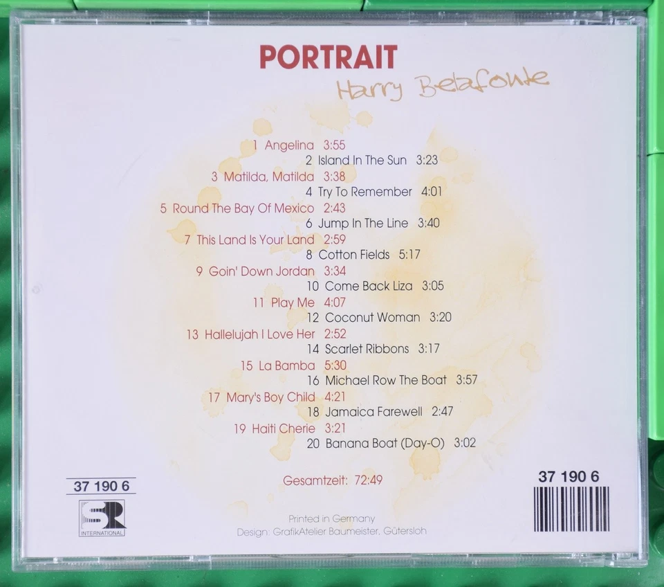 Harry Belafonte - Portrait - Ariola Express - Club Edition - CD - Bild 2 von 4