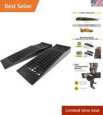 50516 4,400 lb. Capacity Low Profile Car Ramps, 2-Count, Black Pack of 1