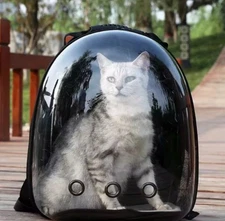 Pet Portable Carrier Backpack Space Capsule Travel Dog Cat Bag Transparent US